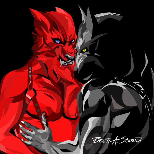Wolf Man Illustrated Leather Daddy