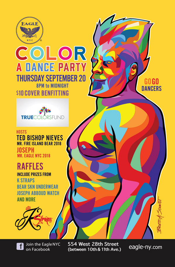 Color Muscle Man Illustration