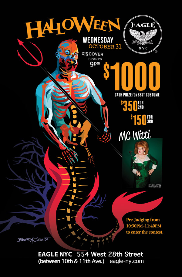 Ghoul Halloween Poster Illustrated Zombie
