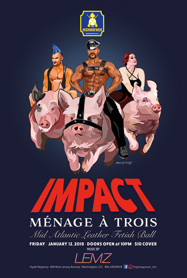 Fetish Ball Leather Riding Pigs